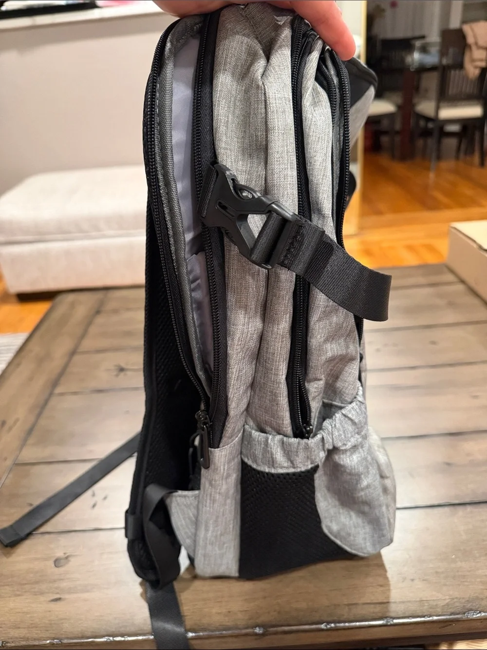 Men's Gray Travel Backpack - Light Gray #304